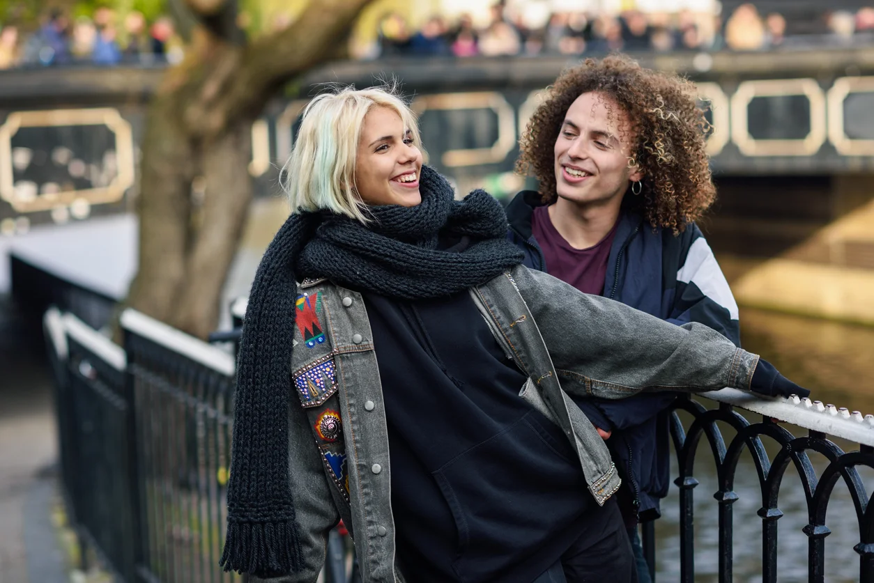 People at Camden Lock