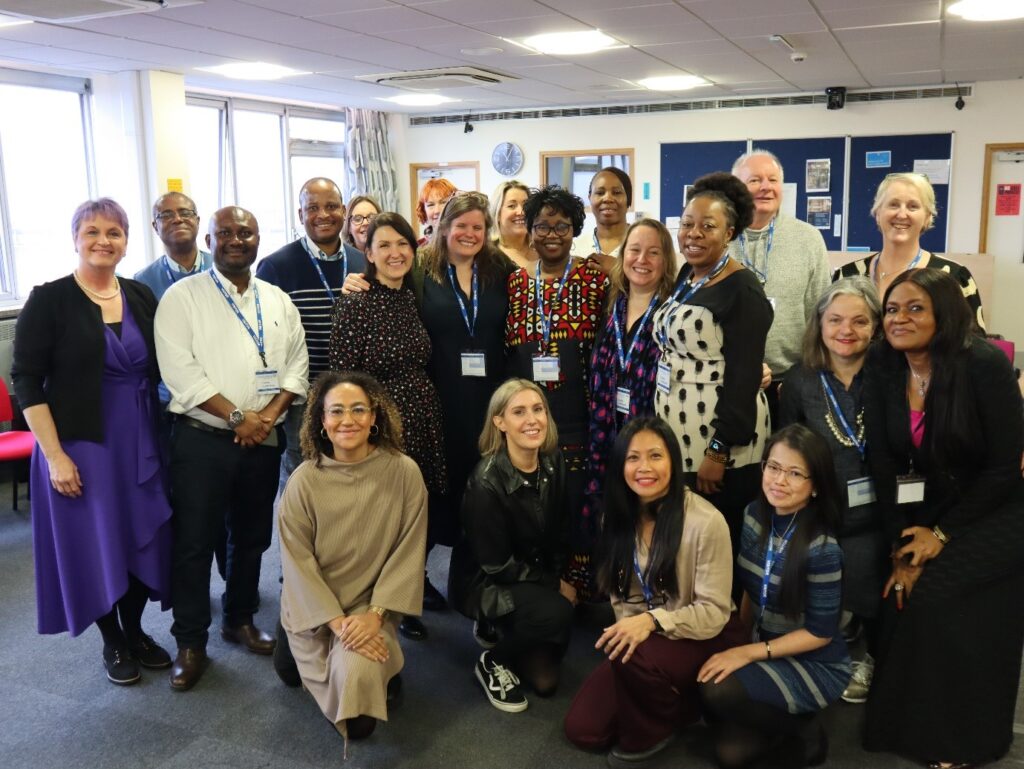 Group photograph of the nurses and midwives who completed the North Central London Nursing and Midwifery System Leadership Programme. 