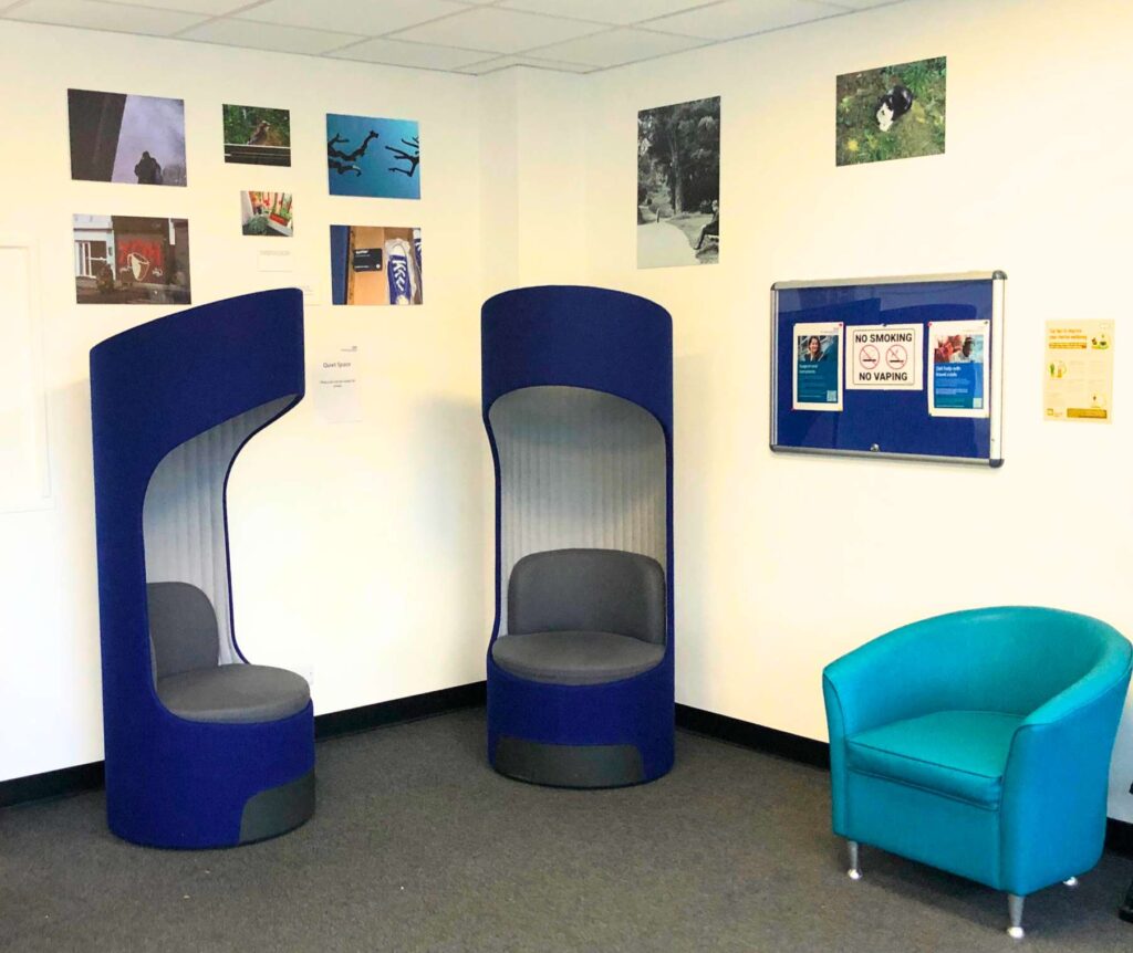 New artwork in adult waiting room Tavistock Centre