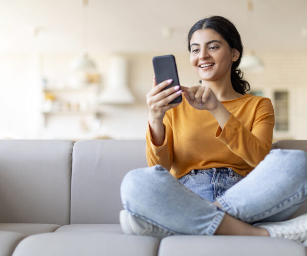 Person using their smartphone