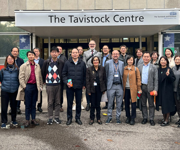 China delegation outside the Tavistock Centre